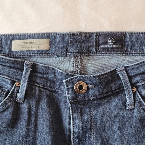 AG Denim Middi The Mid Rise Ankle Legging - Picture 5 of 7